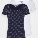 Anna Field nők 2er pack nyomtatott póló sötétkék/fehér RTVD329