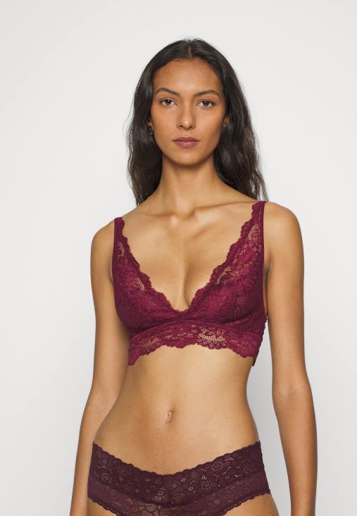 Anna Field nők 3 oldalas bralette melltartó fekete/bézs/sötétvörös RTVD936 - Image 2