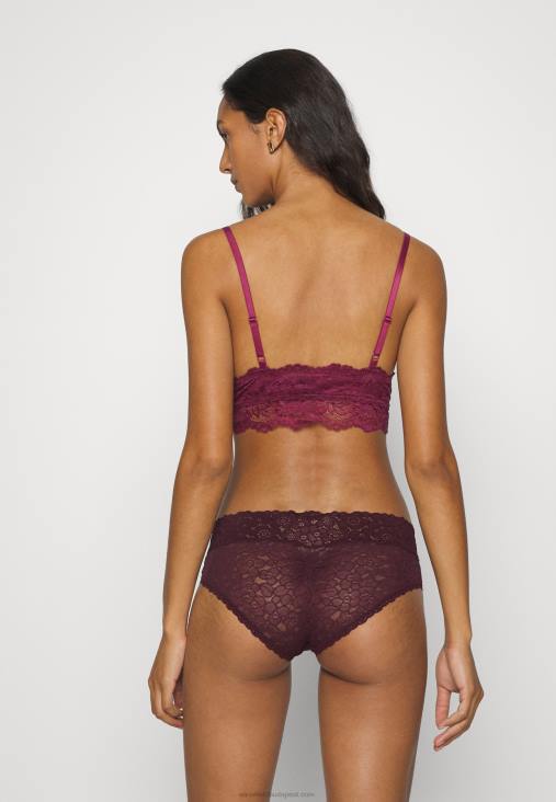 Anna Field nők 3 oldalas bralette melltartó fekete/bézs/sötétvörös RTVD936 - Image 3