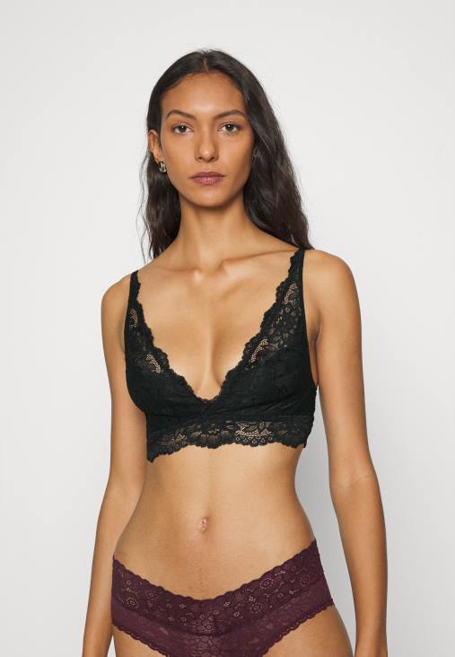 Anna Field nők 3 oldalas bralette melltartó fekete/bézs/sötétvörös RTVD936 - Image 4