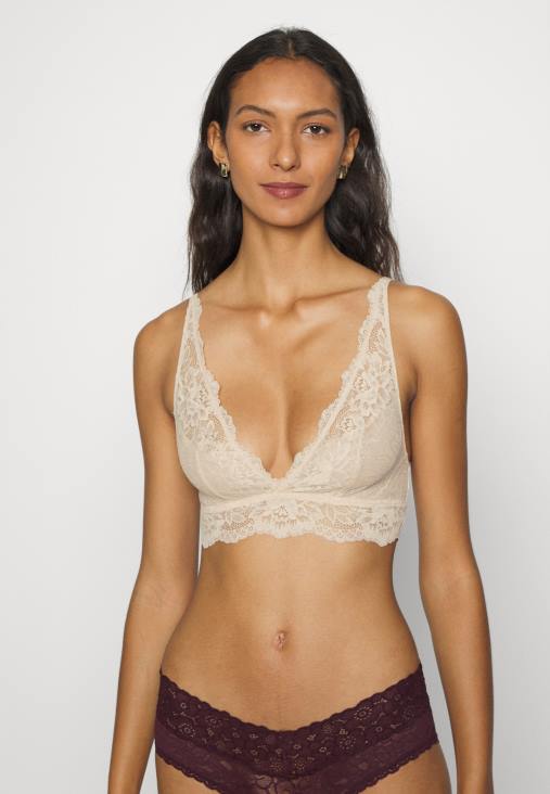 Anna Field nők 3 oldalas bralette melltartó fekete/bézs/sötétvörös RTVD936 - Image 5