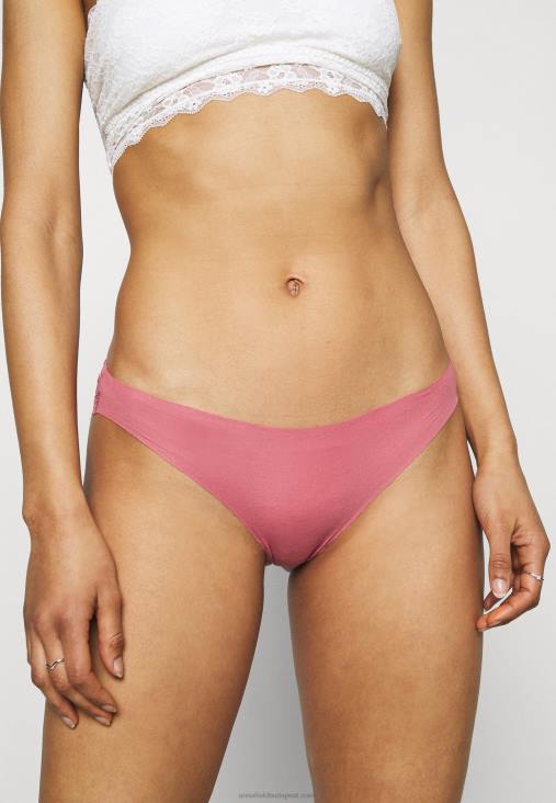 Anna Field nők 7 pp pamut és csipke brazil rövidnadrág rózsaszín/fehér/fekete RTVD953 - Image 3
