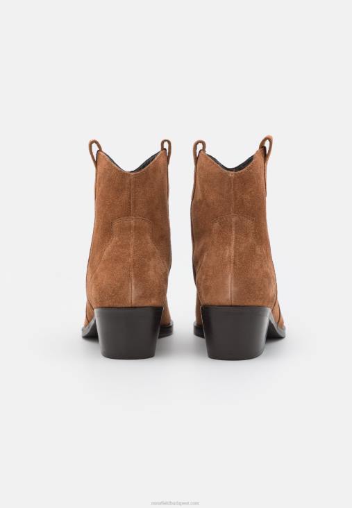 Anna Field nők bőr cowboy/motoros bokacsizma konyak RTVD2049 - Image 4