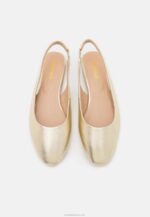 Anna Field nők bőr slingback balettpumpák arany RTVD2182 - Image 6