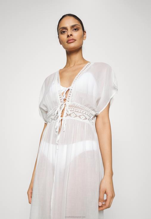 Anna Field nők hímzett cover up 802 fekete strand kiegészítő 001 fehér RTVD741 - Image 4