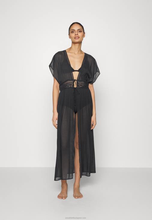 Anna Field nők hímzett cover up 802 fekete strand kiegészítő 802 fekete RTVD739 - Image 1