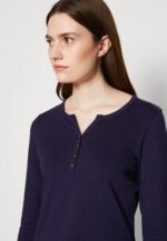 Anna Field nők hosszú ujjú felső sötétkék RTVD523 - Image 4