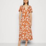 Anna Field nők jersey ruha barna/fehér RTVD185