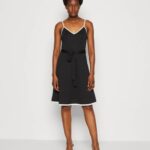 Anna Field nők jersey ruha fekete/fehér RTVD115