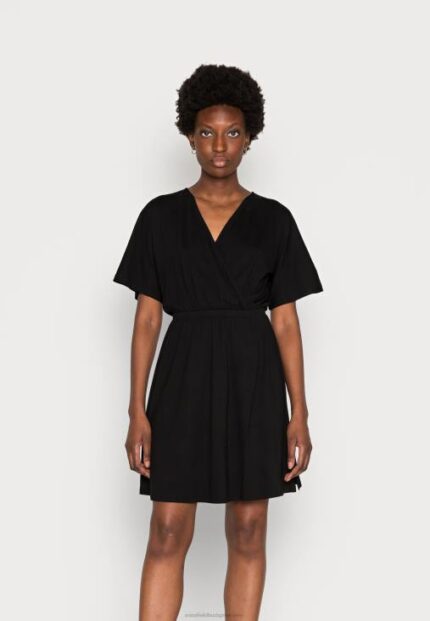 Anna Field nők jersey ruha fekete RTVD159