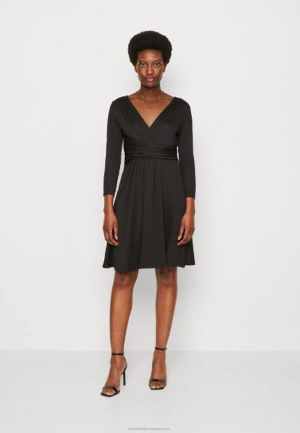 Anna Field nők jersey ruha fekete RTVD165