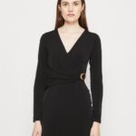 Anna Field nők jersey ruha fekete RTVD66