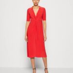 Anna Field nők jersey ruha piros RTVD142