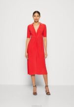 Anna Field nők jersey ruha piros RTVD142