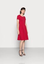 Anna Field nők jersey ruha piros RTVD144