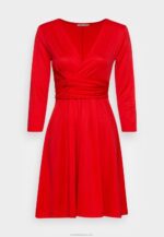 Anna Field nők jersey ruha piros RTVD146
