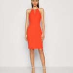 Anna Field nők jersey ruha piros RTVD152