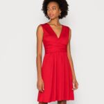 Anna Field nők jersey ruha piros RTVD172