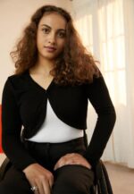 Anna Field nők kardigán fekete RTVD832