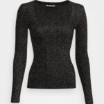Anna Field nők lurex jumper fekete RTVD854