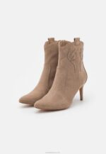 Anna Field nők magas sarkú bokacsizma taupe RTVD2048 - Image 3