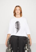 Anna Field nők nyomtatott póló fehér RTVD371 - Image 6