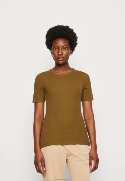 Anna Field nők nyomtatott póló khaki RTVD368