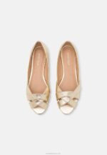 Anna Field nők peeptoe balett pumpák arany RTVD2103 - Image 6