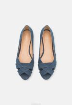 Anna Field nők peeptoe balett pumpák kék RTVD2120 - Image 6