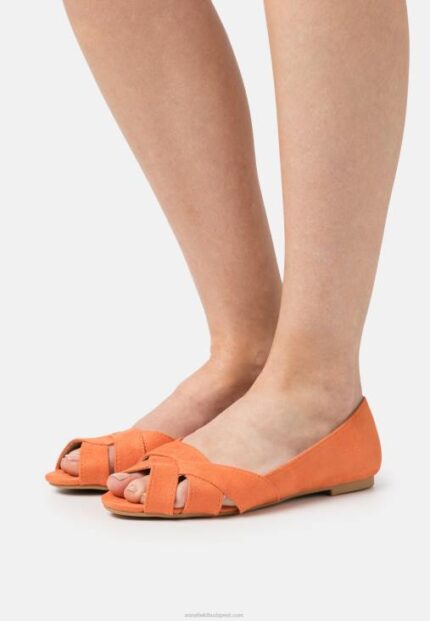 Anna Field nők peeptoe balett pumpák narancs RTVD2153