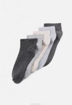 Anna Field nők puha bordás sneaker zokni 5 csomagos zokni szürke/bézs RTVD1135