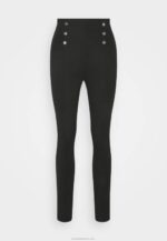 Anna Field nők punto leggings gombrészlettel leggings nadrág fekete RTVD652 - Image 4