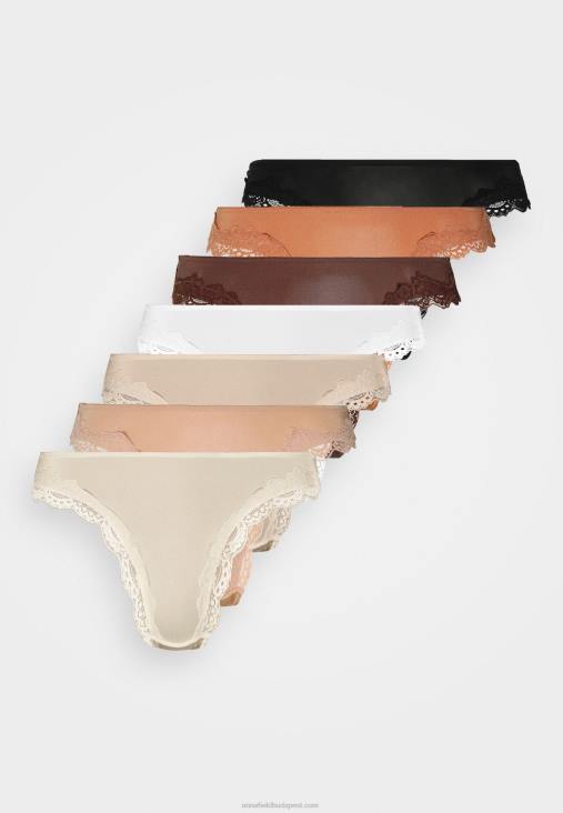 Anna Field nők samira 7pp tanga csipke mikro tanga nude RTVD966 - Image 6