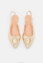 Anna Field nők slingback balett pumpák arany RTVD2185 - Image 6