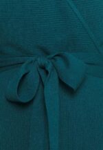 Anna Field nők wrap v ausschnitt mini stricckleid mit grtel shift ruha mély kékeszöld RTVD207 - Image 3