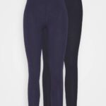 Anna Field nők 2 csomagos leggings nadrág fekete/sötétkék RTVD660