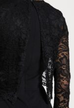Anna Field nők alkalmi szett levehető csipke felső v nyakú ujjatlan jumpsuit jumpsuit fekete RTVD906 - Image 5