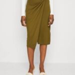 Anna Field nők ceruza szoknya khaki RTVD800