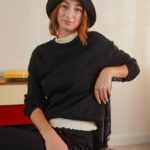 Anna Field nők fekete pulóver RTVD765