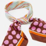 Anna Field nők foulard rózsaszín/barna/sárga RTVD2845