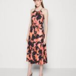 Anna Field nők jersey ruha fekete/narancs RTVD47