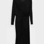 Anna Field nők jersey ruha fekete RTVD67