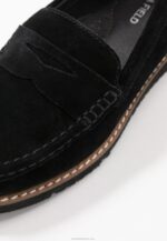 Anna Field nők kényelmes bőr slip-on fekete RTVD1787 - Image 3