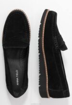Anna Field nők kényelmes bőr slip-on fekete RTVD1787 - Image 4