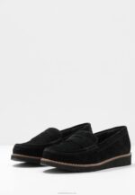 Anna Field nők kényelmes bőr slip-on fekete RTVD1787 - Image 5