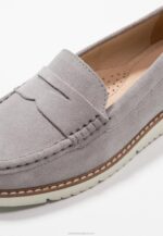 Anna Field nők kényelmes bőr slip-ons szürke RTVD1784 - Image 3