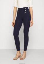 Anna Field nők punto leggings gombrészlettel leggings nadrág sötétkék RTVD654