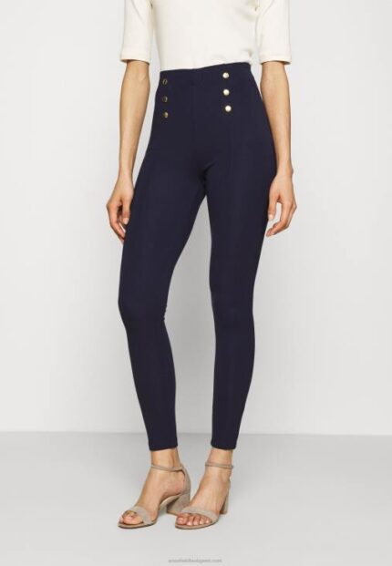 Anna Field nők punto leggings gombrészlettel leggings nadrág sötétkék RTVD654